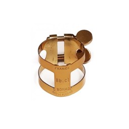 Clarinet ligature Bonade inverted dark gold plated