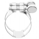 Clarinet ligature Bonade inverted nickel-plated