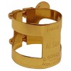 Alto saxophone ligature Bonade inverted dark gold