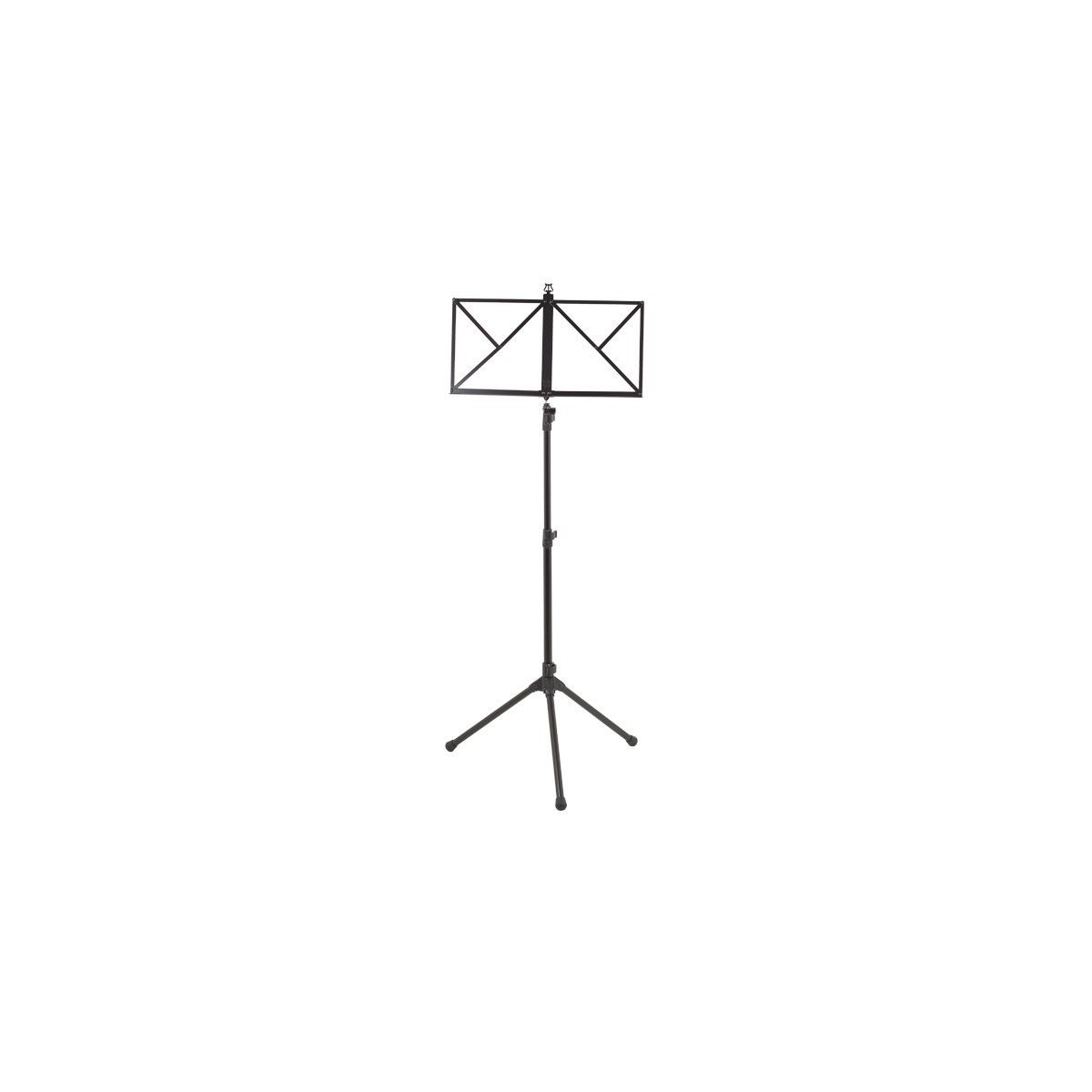 Folding music stand Ortolá sturdy black with case