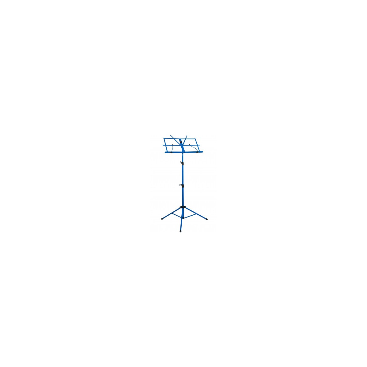 Folding blue music stand with case