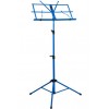 Folding blue music stand with case