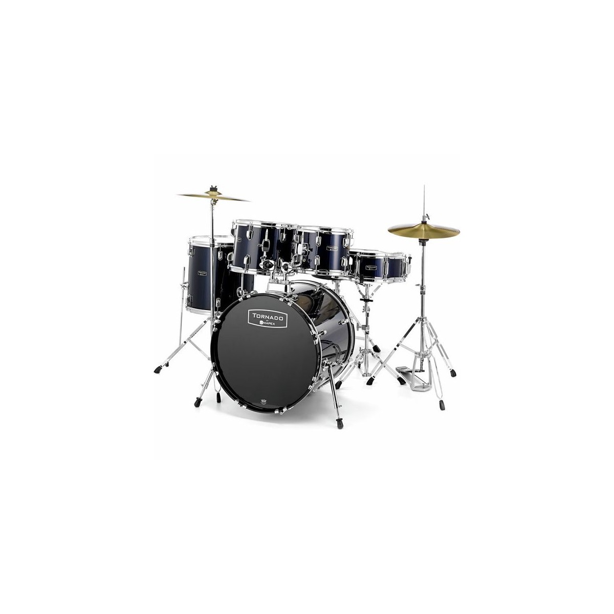 Batería mapex tornado negra con platos