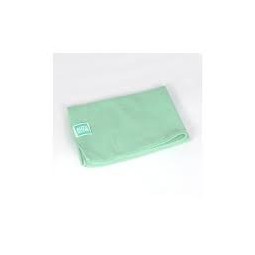 Small 15x15 green microfiber cloth