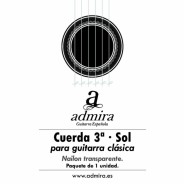 Cuerda guitarra 3ª sol admira clásica