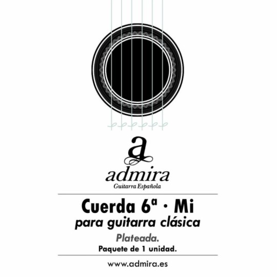 Cuerda guitarra 6ª mi admira clásica