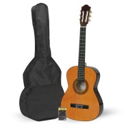 Pack guitarra clásica delacrus + funda + afinador