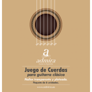 Juego cuerdas guitarra clásica admira nailon y plateada