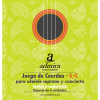 Juego cuerdas ukelele soprano y concierto nailon admira ca500uksc