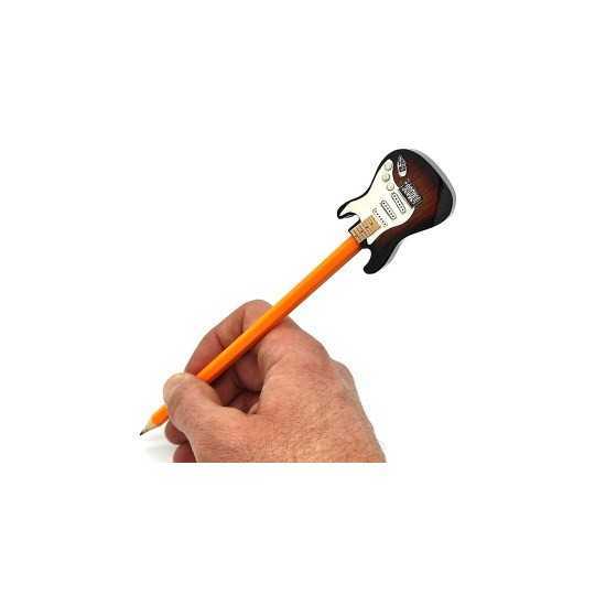 Pencil with dark classical guitar