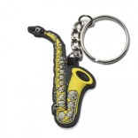 Flexible saxophone keychain