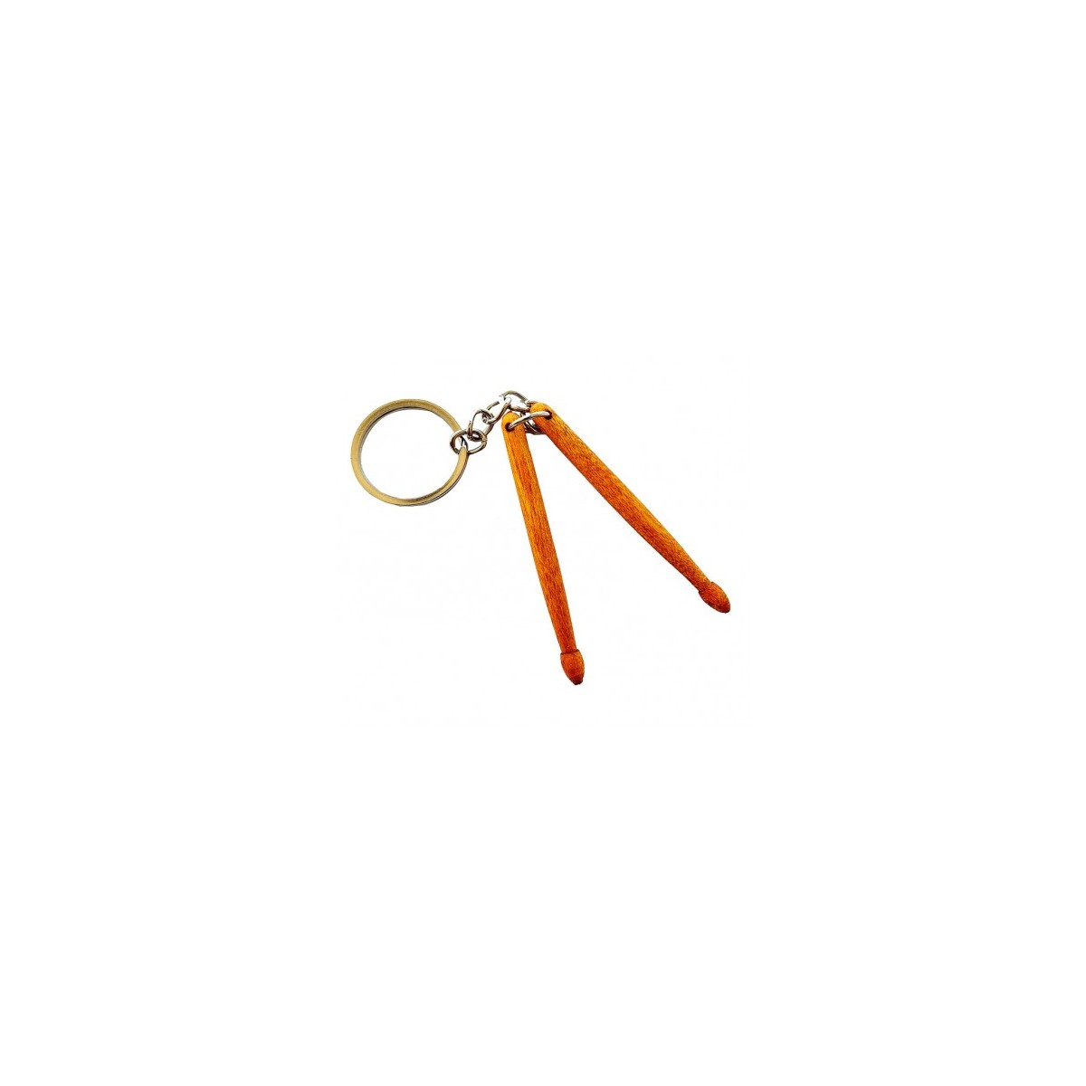 Percussion drumsticks keychain (wood)