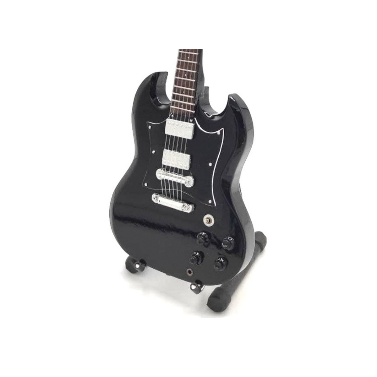 Mini guitarra de colección - ac / dc - angus young 2 (negra)