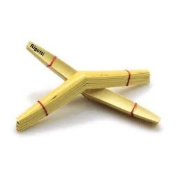 Rigotti oboe reed, 10.5-10.75 strength, with a staple of 56-57 millimeters, gouged, shaped, and sharpened.