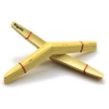 Rigotti oboe reed, 10.5-10.75 strength, with a staple of 56-57 millimeters, gouged, shaped, and sharpened.