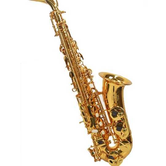 Lacquered alto saxophone for student with case