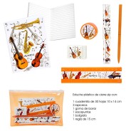 Set papelería instrumentos música