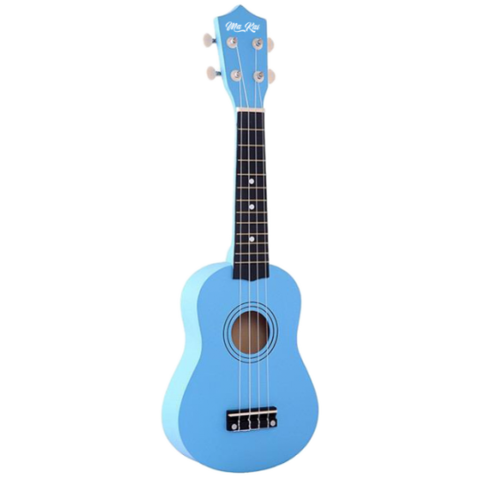 Ukelele soprano azul ma kai + funda, púa y cuerda recambio