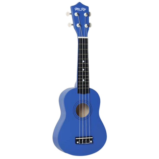 Dark blue Ma Kai soprano ukulele + case, pick, and spare string