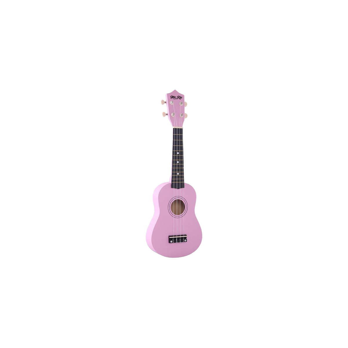 Ukelele soprano rosa ma kai + funda, púa y cuerda recambio