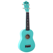 Ukelele soprano turquesa ma kai + funda, púa y cuerda recambio