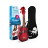 Ukelele soprano rojo con funda octopus