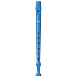 Flauta dulce hohner plástico azul claro