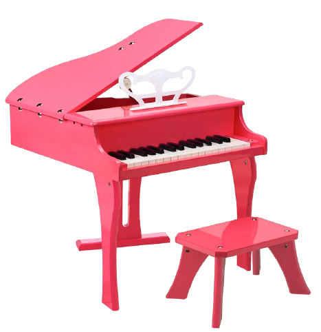 Piano de cola eléctrico rosa (para niños)