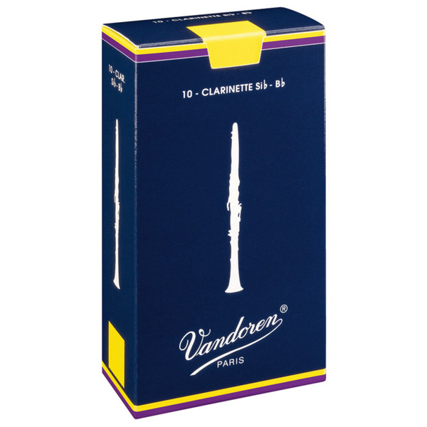 Paquete cañas clarinete tradicional 3 1/2 vandoren (10 unidades)